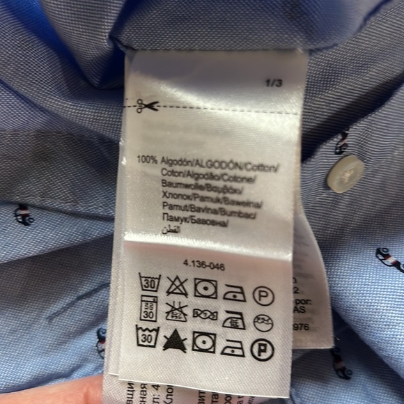 Mayoral boys long sleeved button down Oxford shirt with car print size 9 NWOT - Picture 4 of 5